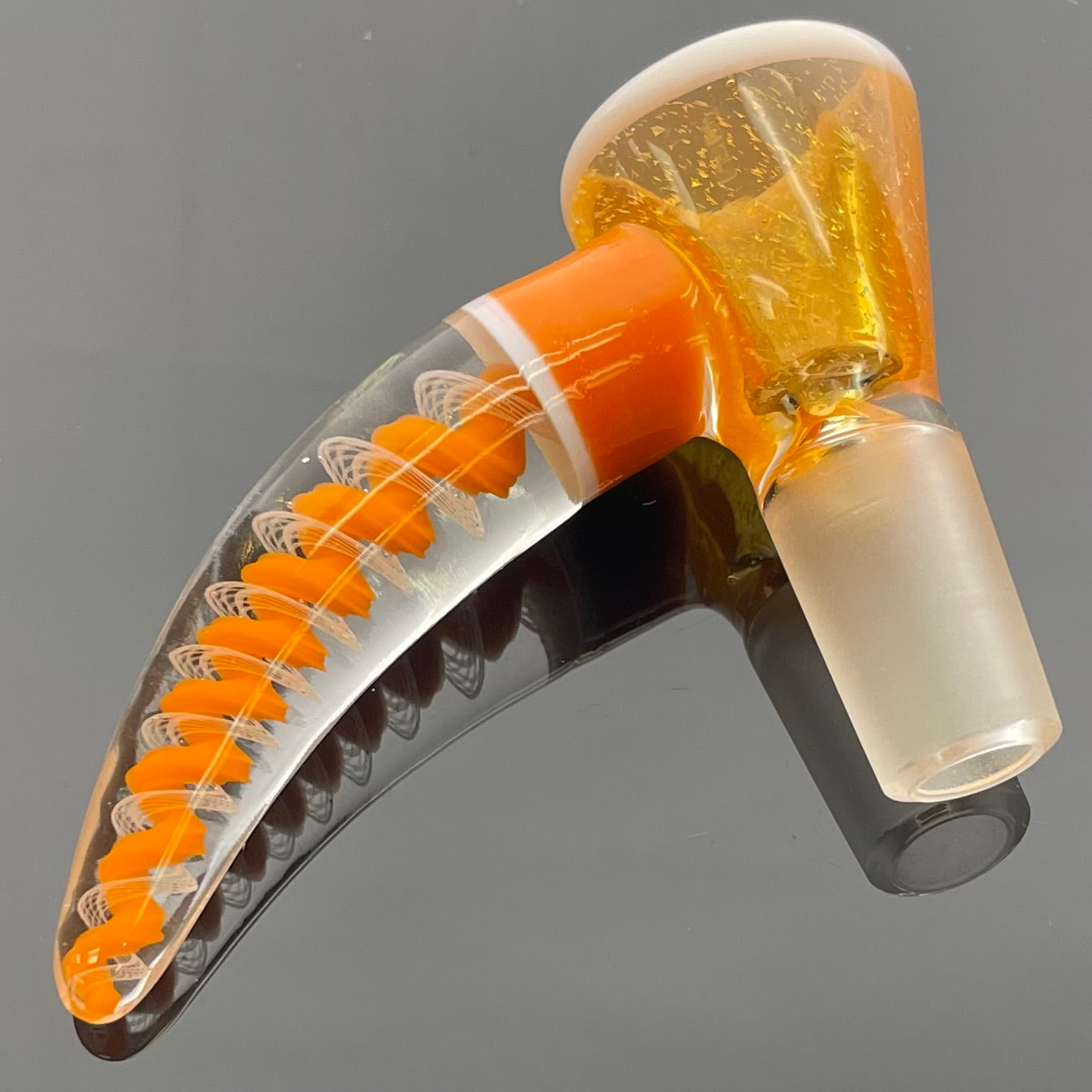 Glass With Jeremy 14mm Worked Horn Bowl w/ UV Accents - Various Colours