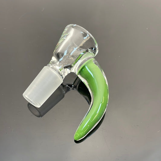 Green Belt Clear Horn Bowl 14mm 1 Hole