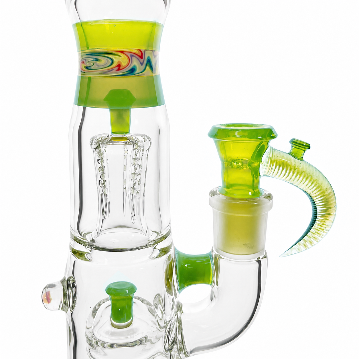 Jamms Full Accent WigWag & Opal Lime Double Diamond Tube Set w/ Slide & Opal