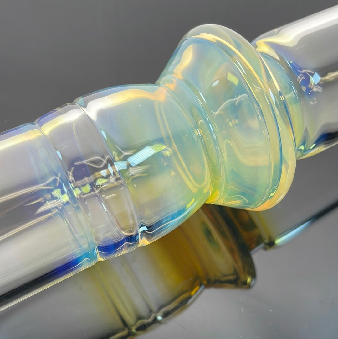 Jesse Who 44mm Fumed Gridcap Tube w/ Breakwater Function - Single Bore w/ Sculpted Mid Section