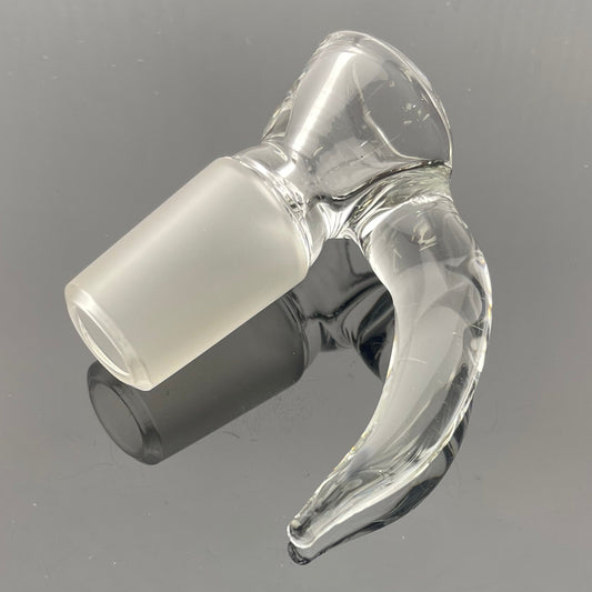 Mastah Glass 18mm Clear Horn Bowl