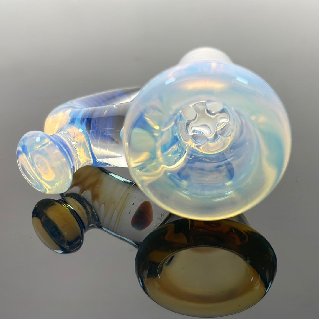 Jamms Fully worked 18mm 4 Hole Bowl w/ Opal/Cane - A