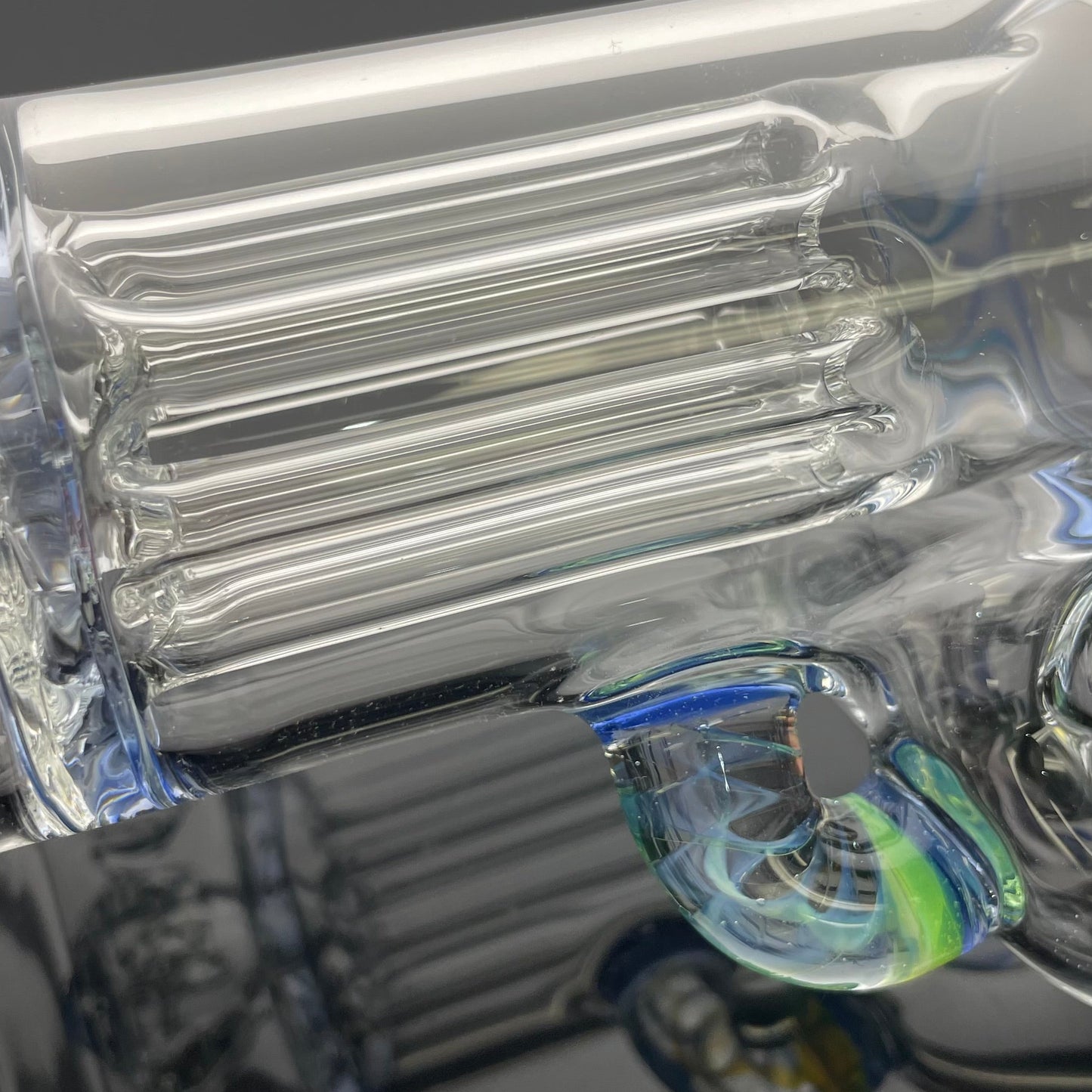 Blazed Mini Pillar Tube w/ Double Bore Straight Neck & Hollow Foot - Mystique