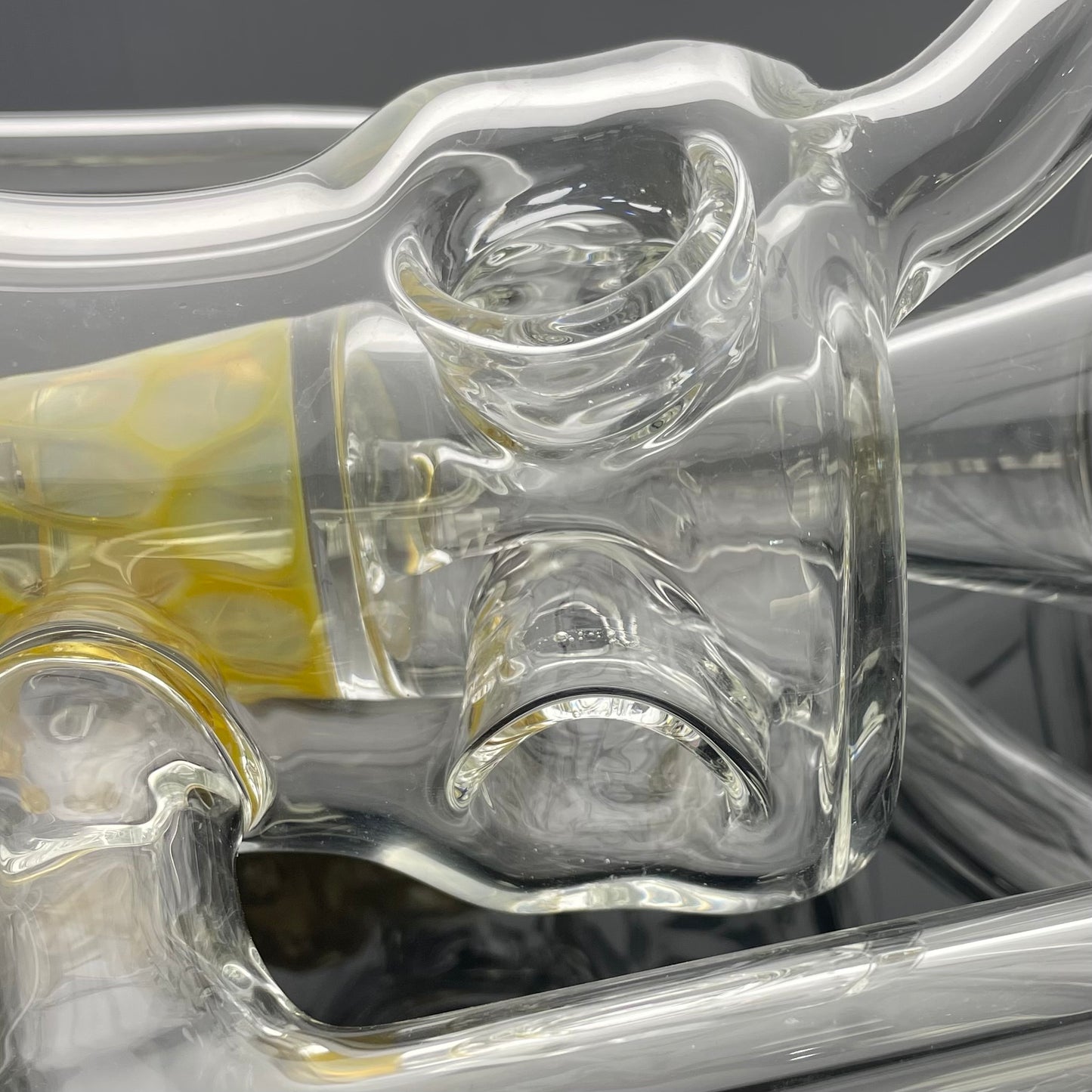 Red Heady Dual Uptake Honeycomb Fab Recycler Tube