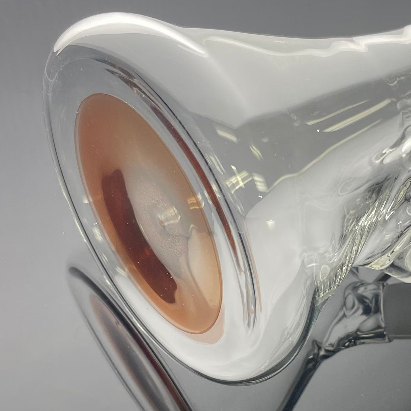 Green Belt Colour Accented Beaker - Moist Raspberry over Exp. Bronze Pearl