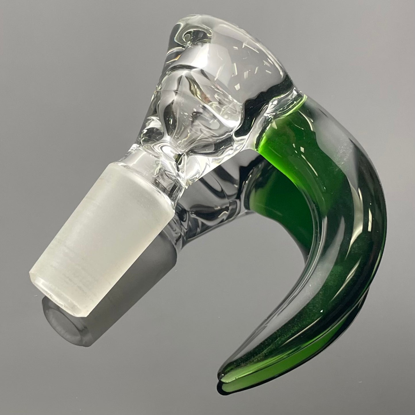 Green Belt Clear Horn Bowl 14mm 1 Hole
