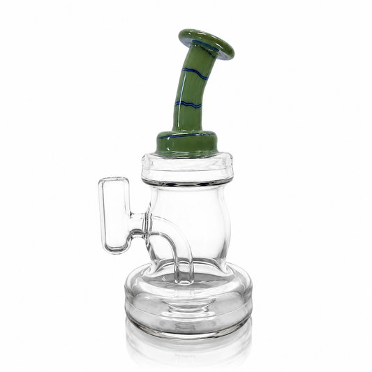 Mastah Glass 14mm Hollowfoot Ripper w/ Coloured Neck