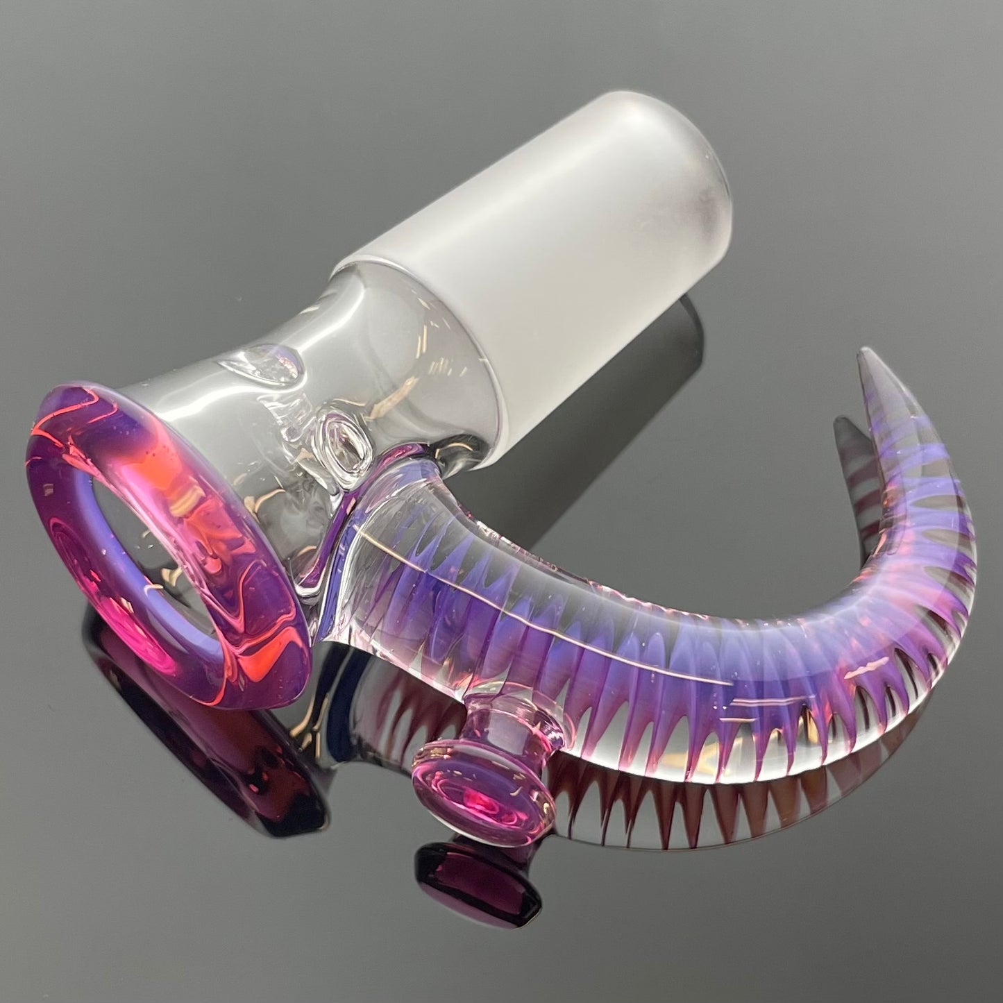 Jamms Clear Base Bowl w/ Colour Lip & Cane 18mm 4 Hole