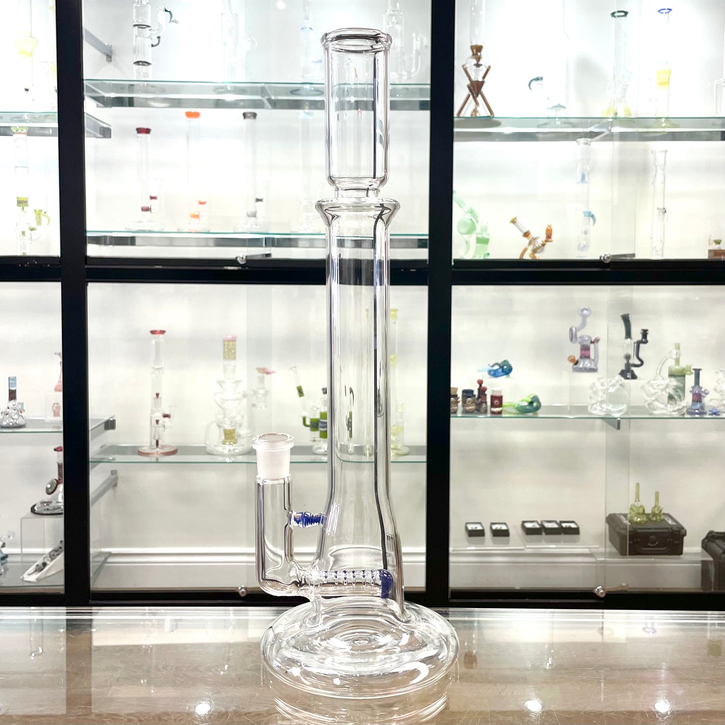 Mastah Glass Stemline Hollowfoot w/ Colour Accents