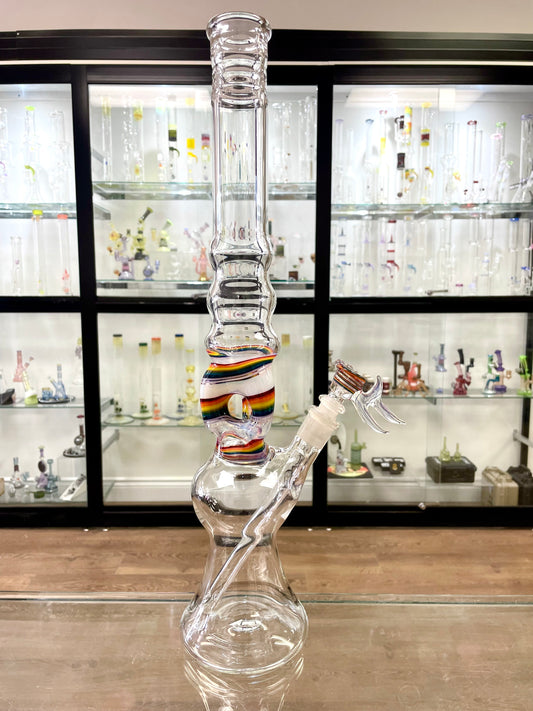 Gibson's Glass Triple Threat Tube - Rainbow