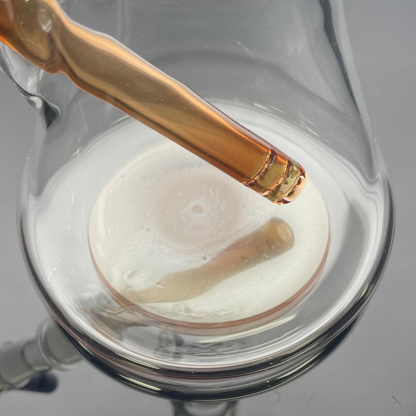 Green Belt Colour Accented Beaker - Moist Raspberry over Exp. Bronze Pearl