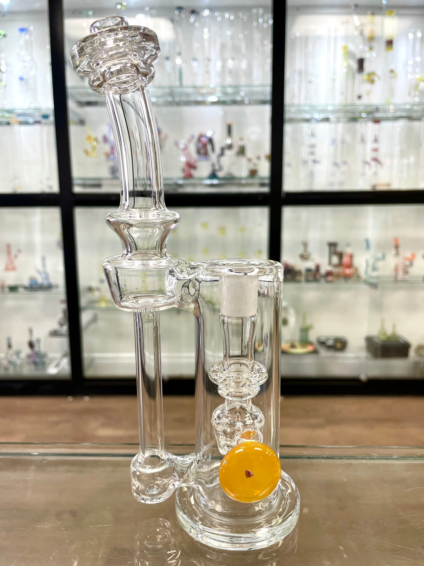 Discobox 14mm Terp Tower Dumper Recycler w/ Grids - Clear