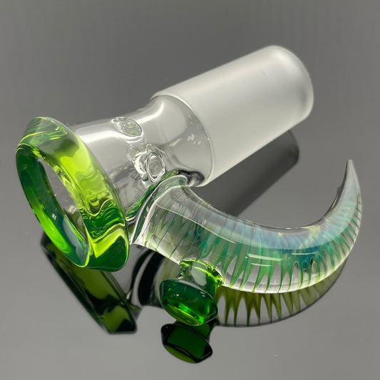 Jamms Clear Base Bowl w/ Colour Lip & Cane 18mm 4 Hole