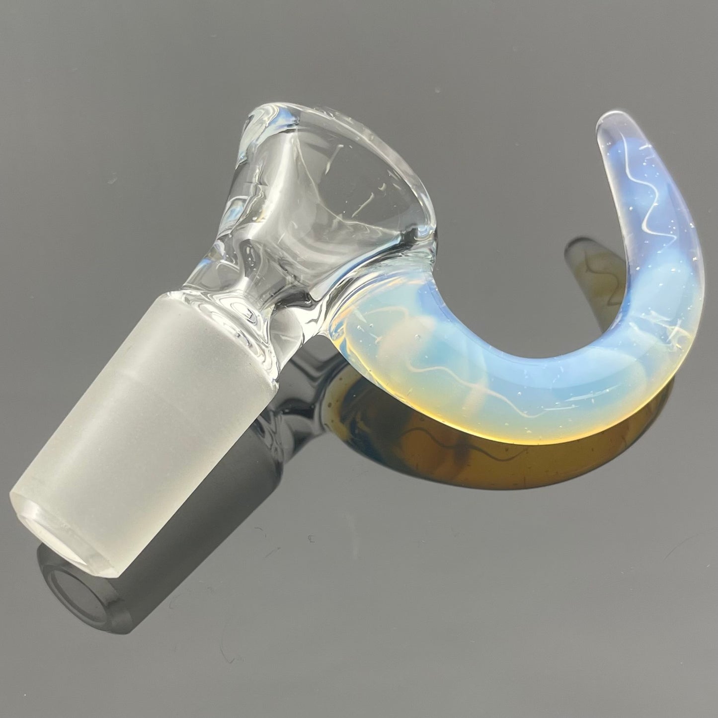 Discobox Clear Bowl w/ Horn 14mm 1 Hole