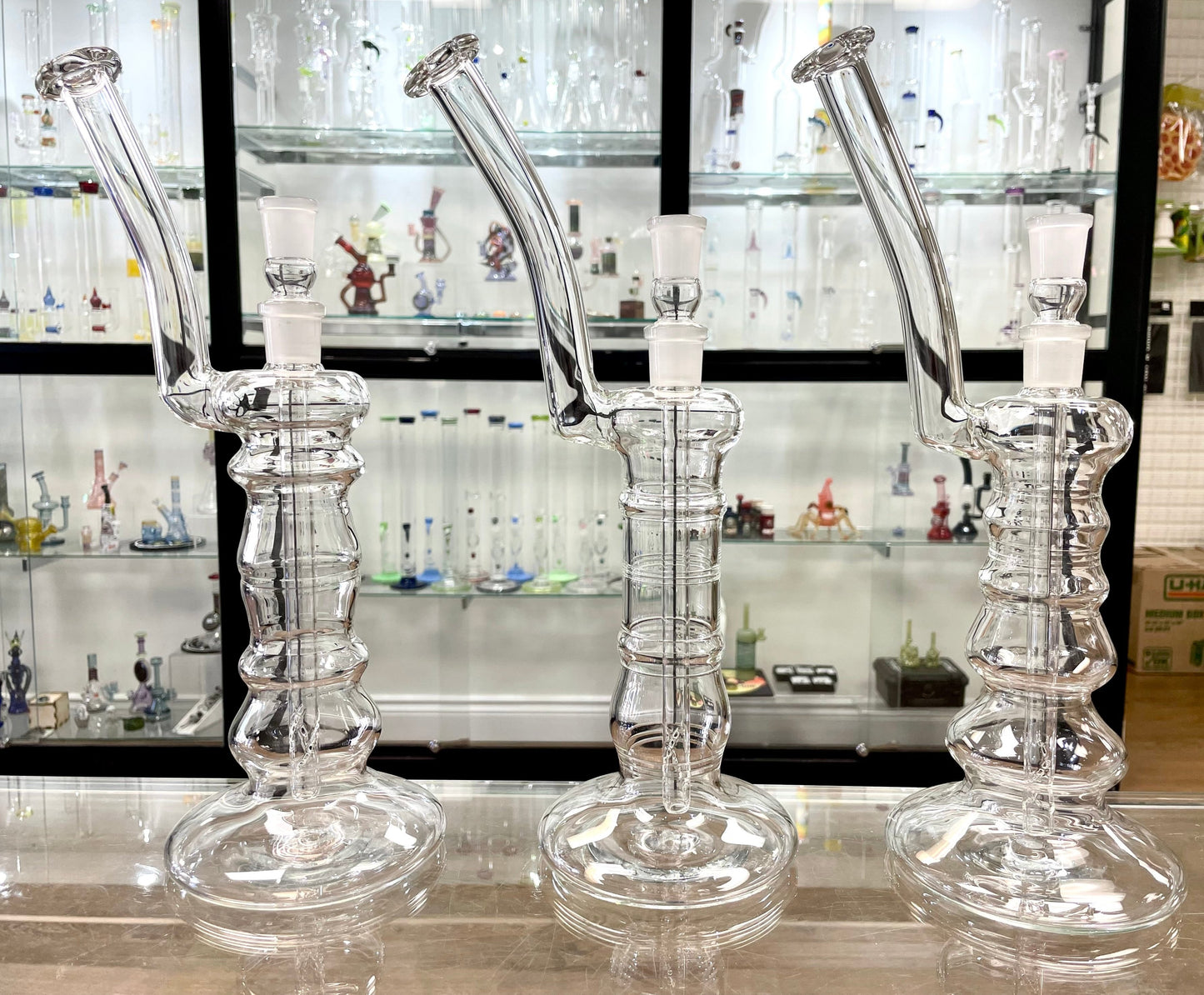 Mastah Glass Clear 18mm Bubbler w/ Removable Stem