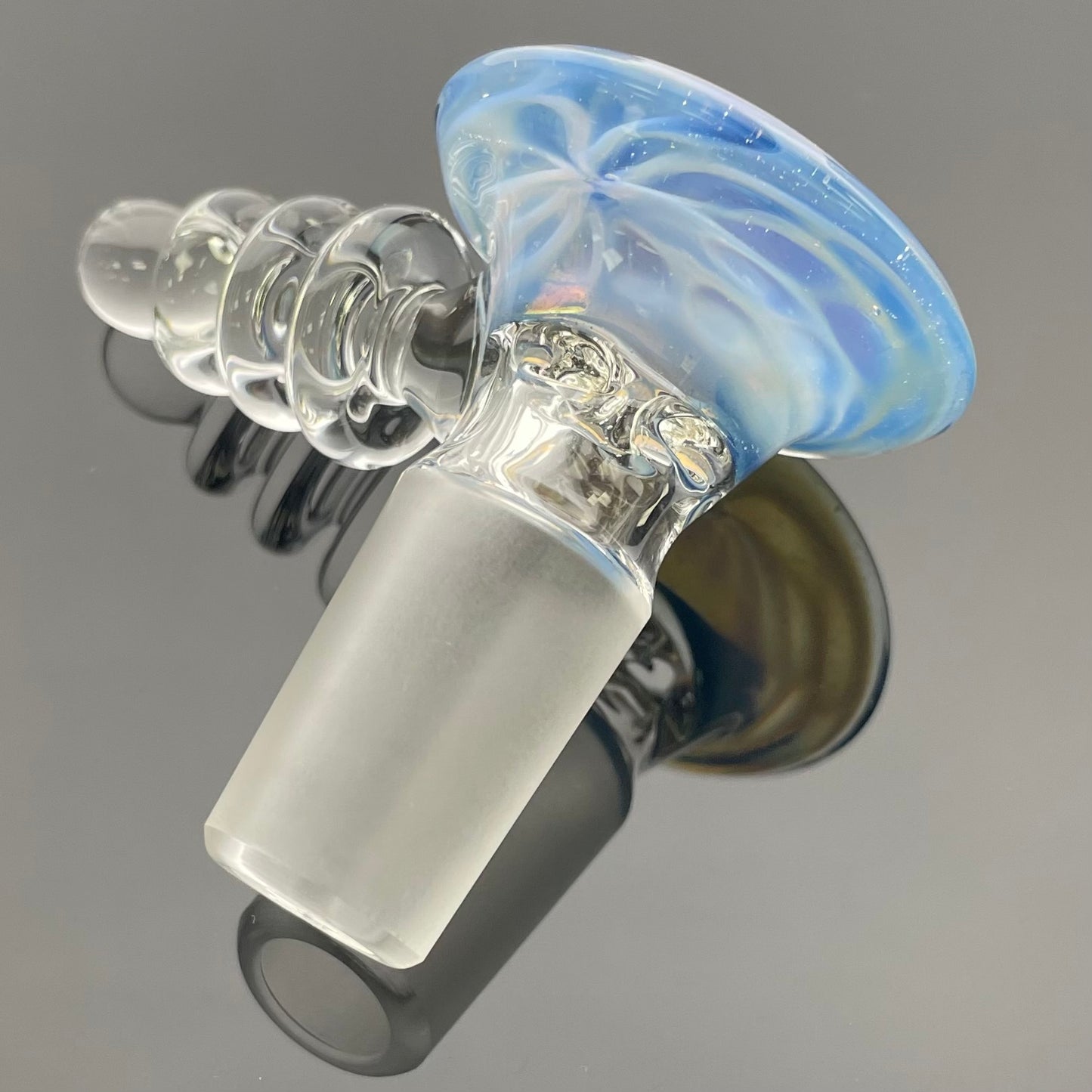 Red Heady Partially Accented 18mm 4 Hole Ray Gun Bowl - Custom Colour Mix - #10