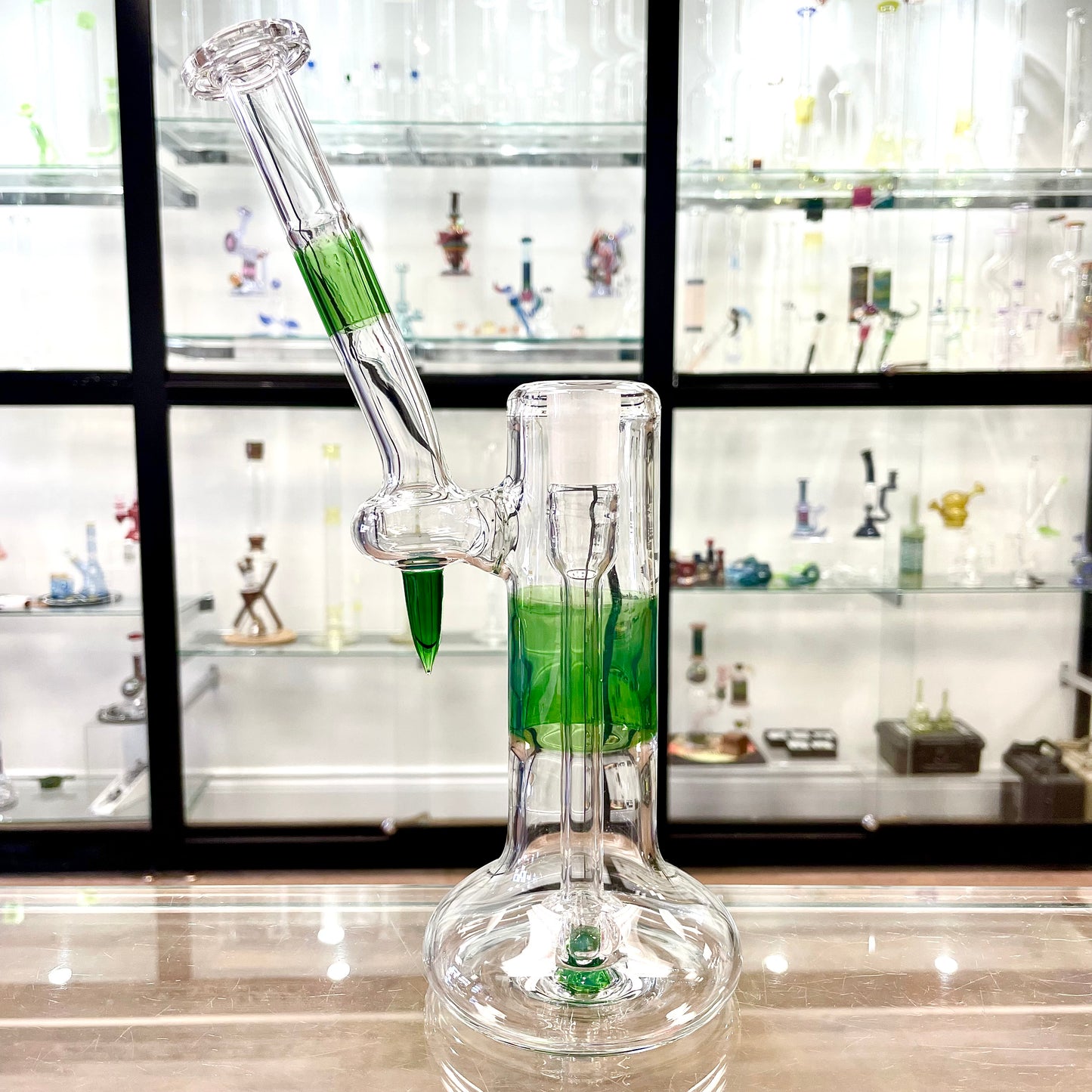 Green Belt Colour Accented Single Bubbler 18mm - Plantphibian