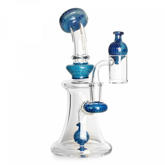 Gear Premium 7.5" Fizzer Bubble Tech Concentrate Rig - Blue