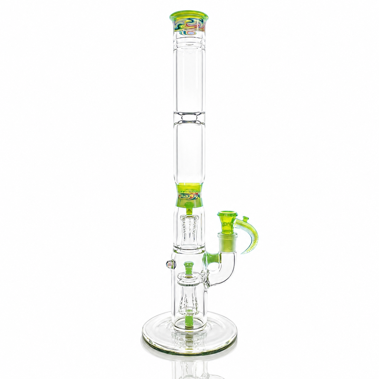 Jamms Full Accent WigWag & Opal Lime Double Diamond Tube Set w/ Slide & Opal