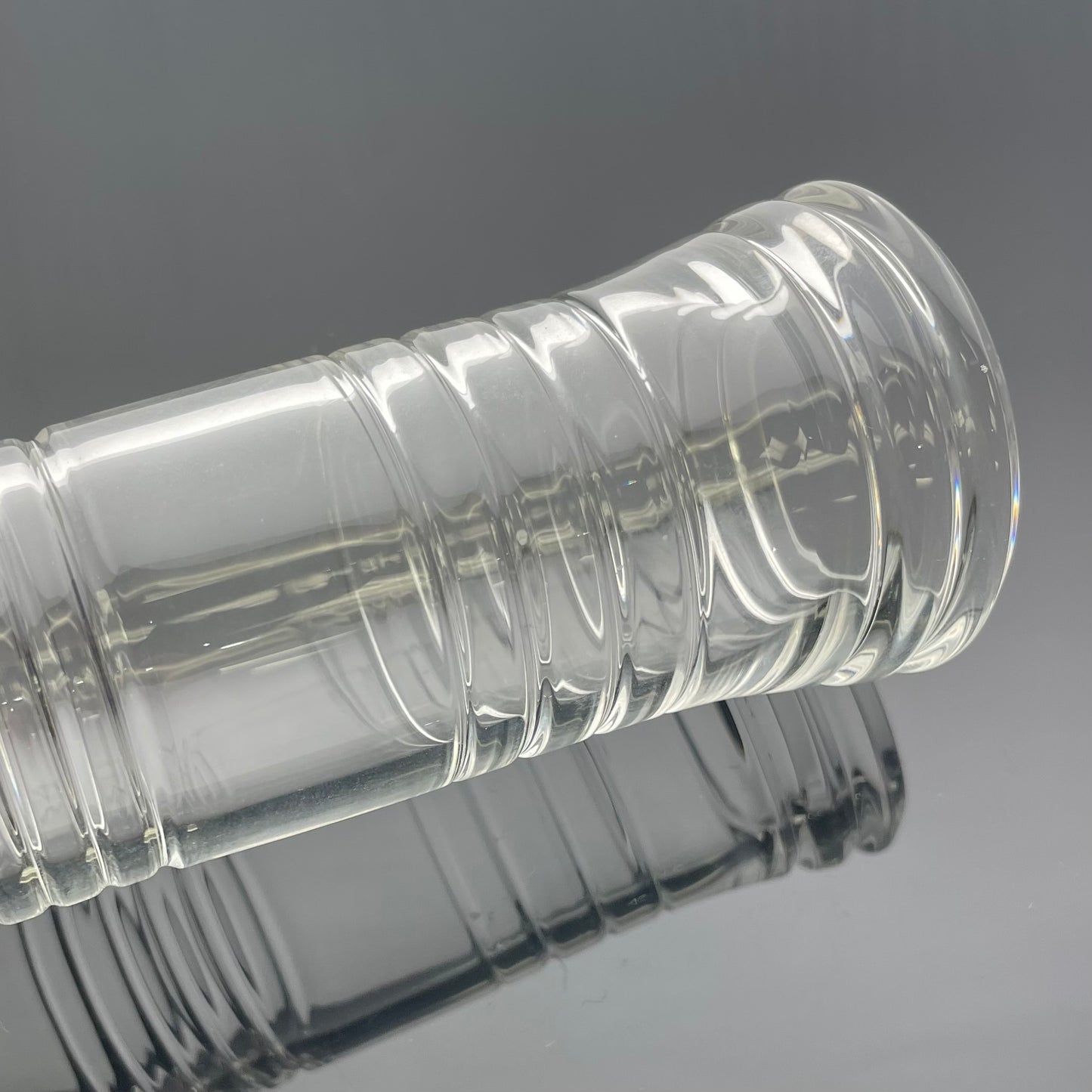 Red Heady Clear D.U.S.C. Recycling Tube w/ Lysergic Glass Art Downstem