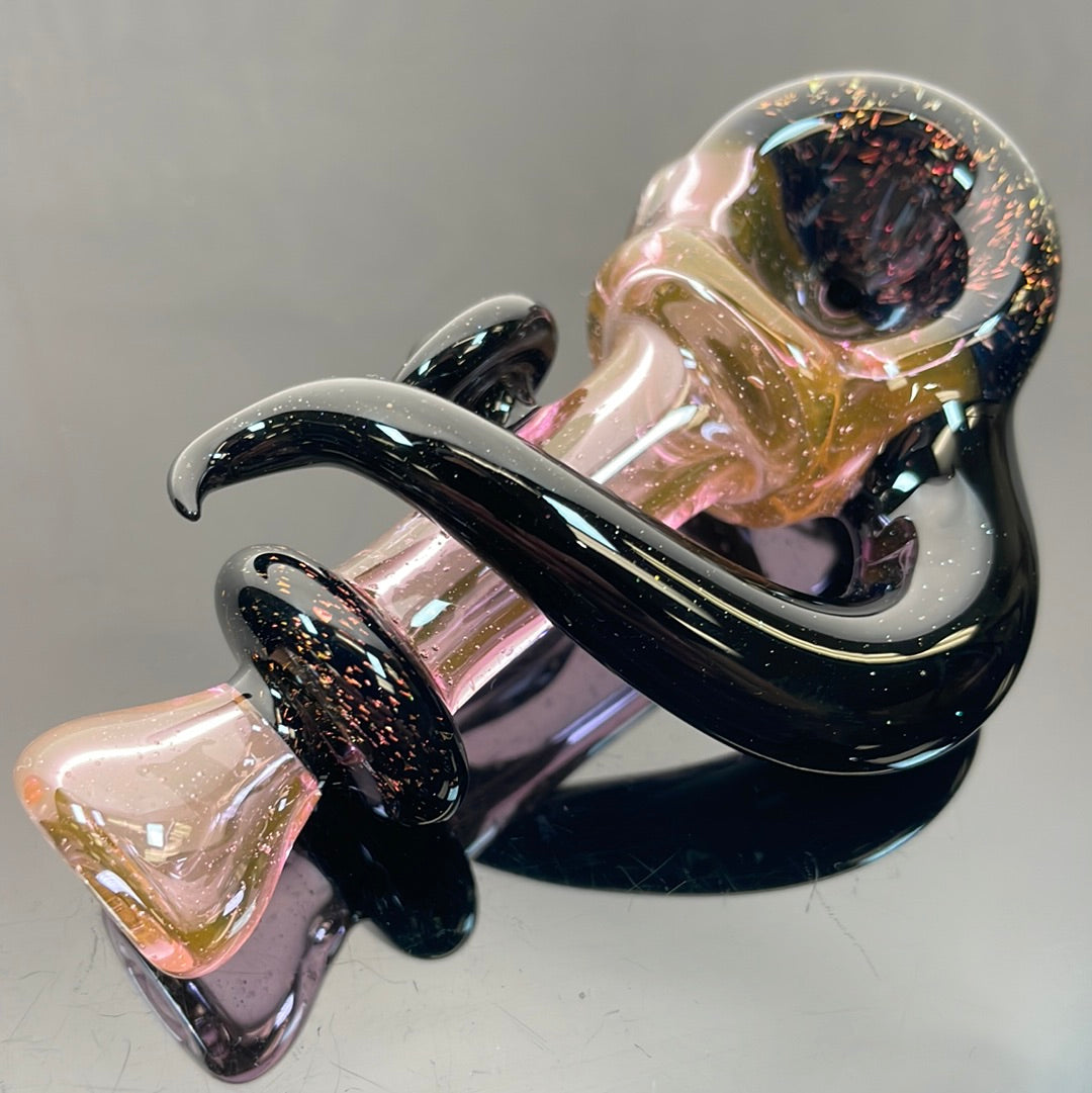 Duffy Pink Lollipop Over 24k Gold/Galaxy/Dichro Dry Pipe