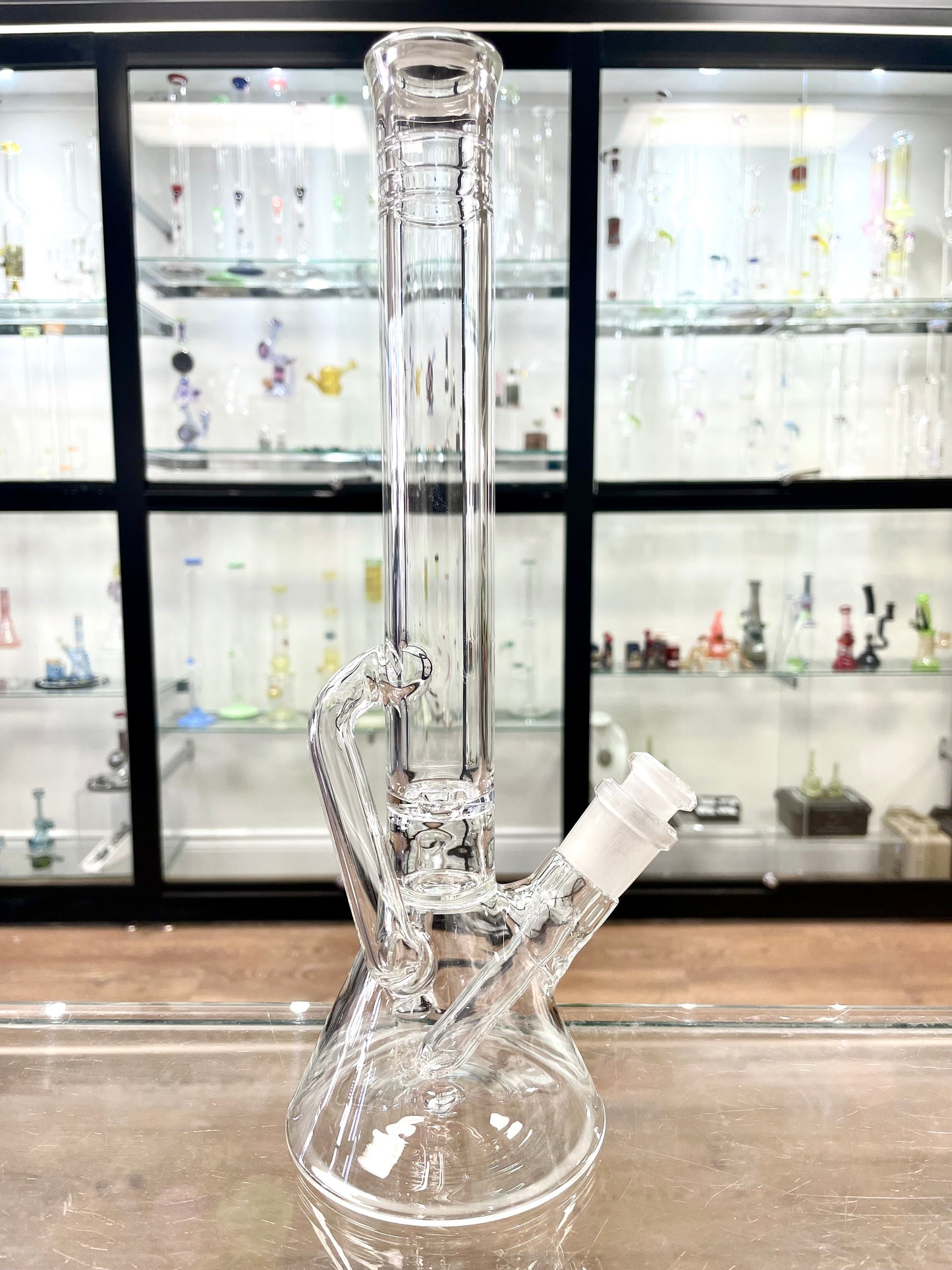 Discobox Clear Single Recycler Beaker w/ Removable Stem - #1