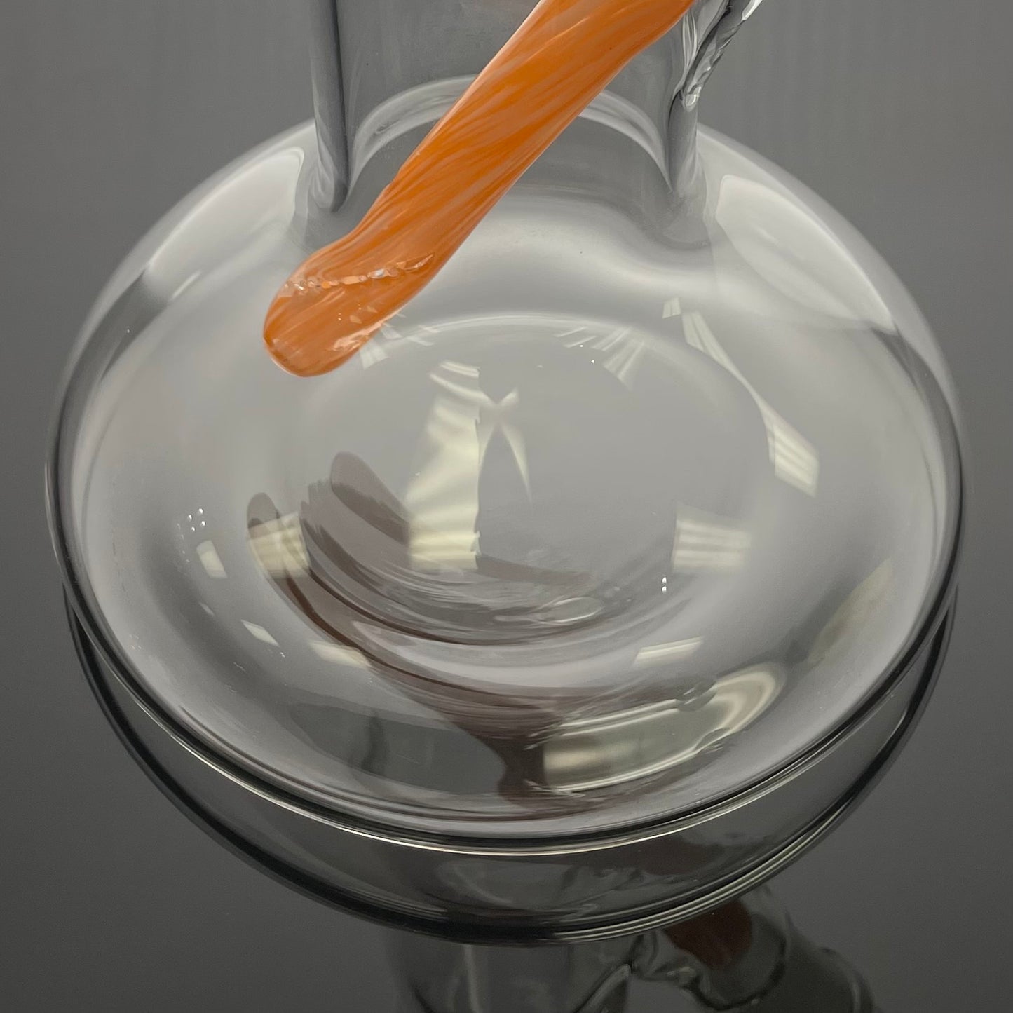Mastah Glass Hollowfoot Frit Bong - Creamsicle