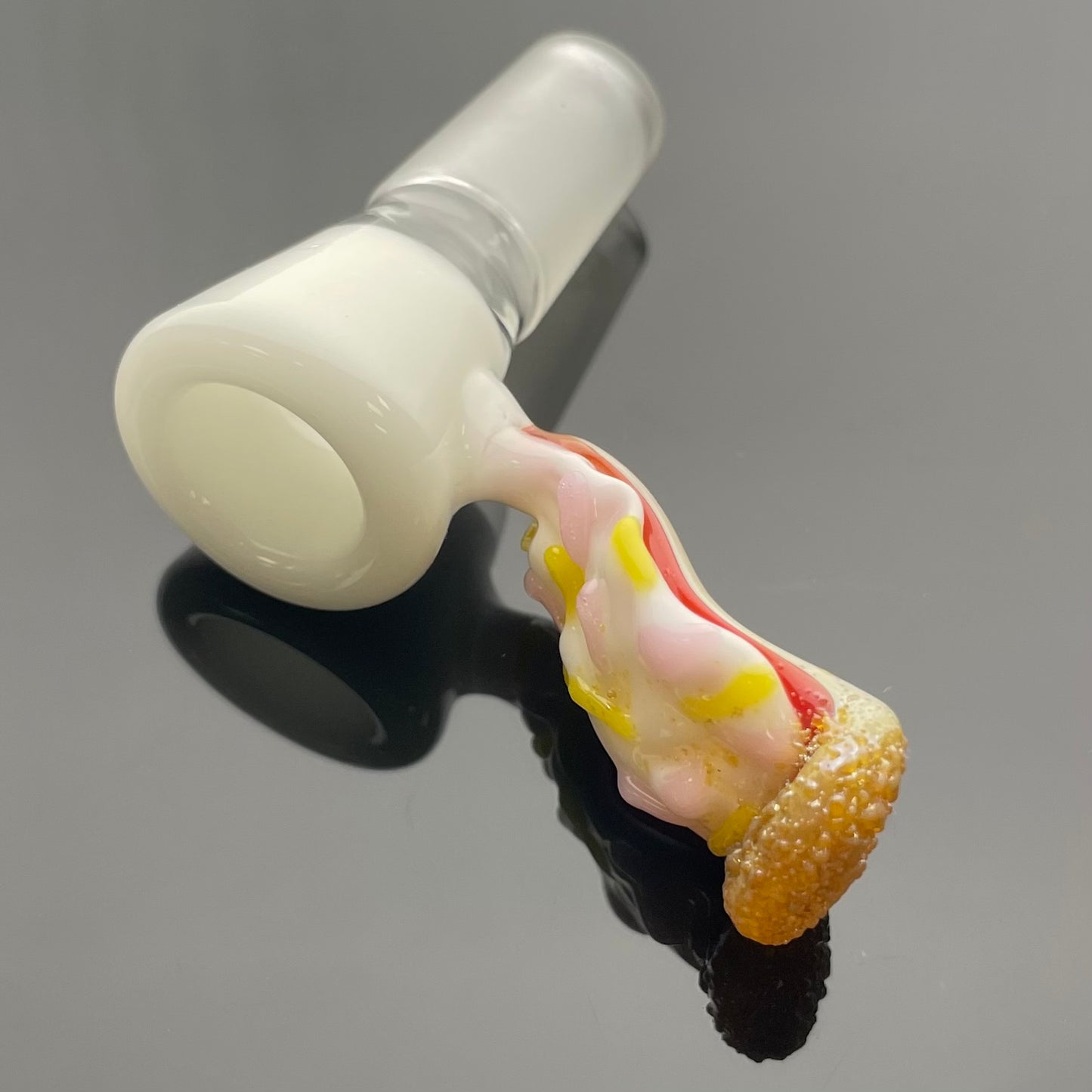 Intent Glass 14mm Pizza Slice Bowl - Pink & Yellow