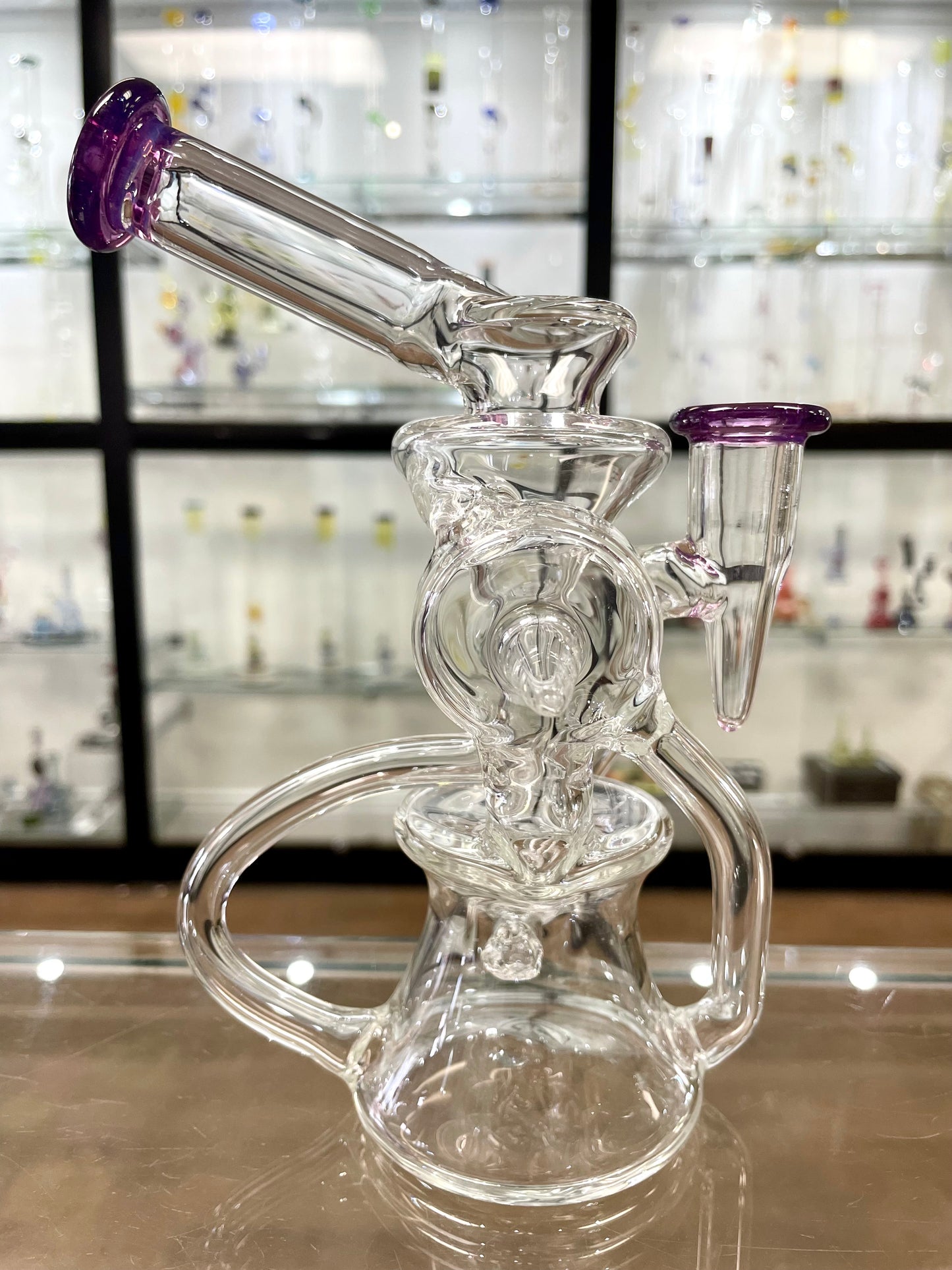 Mimzy Side Scroller Recycler w/ Colour Accents - 14mm