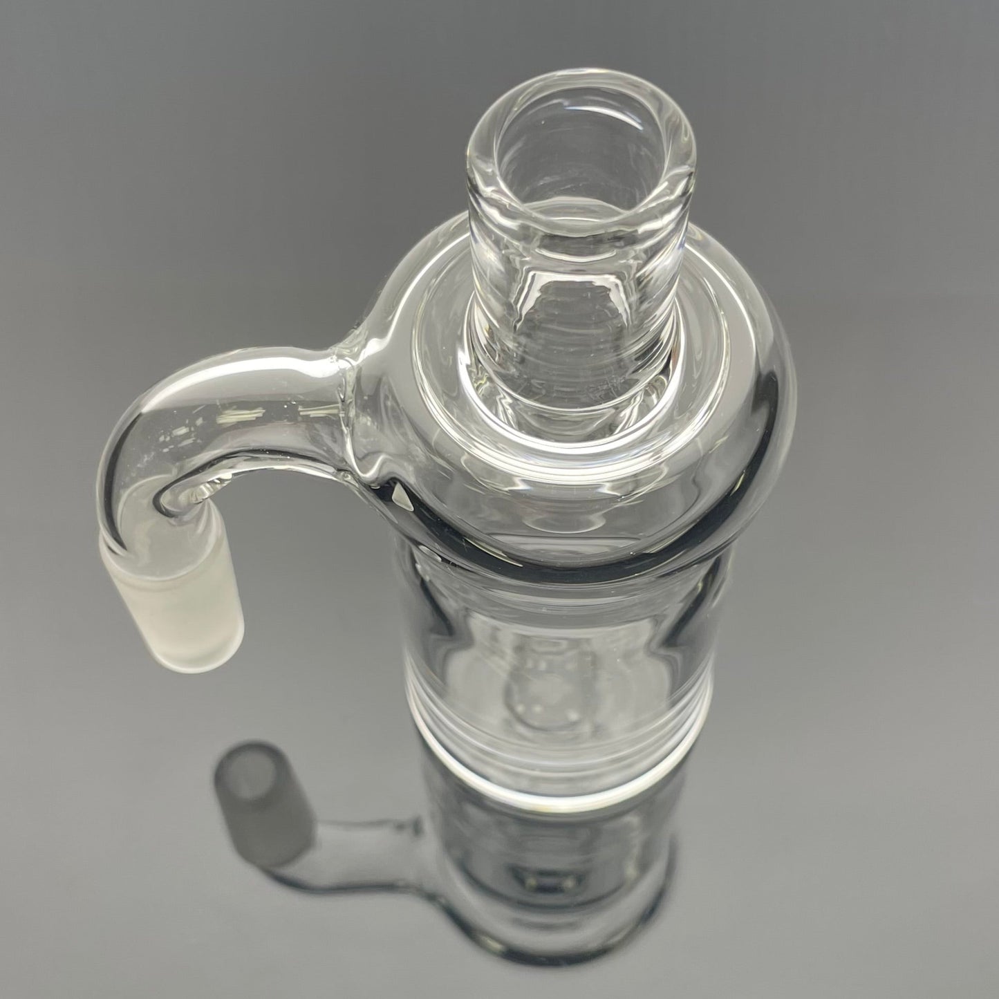 Mastah Glass 14mm/14mm 90 Degree Dry Ash Catcher w/ Handmade Joint
