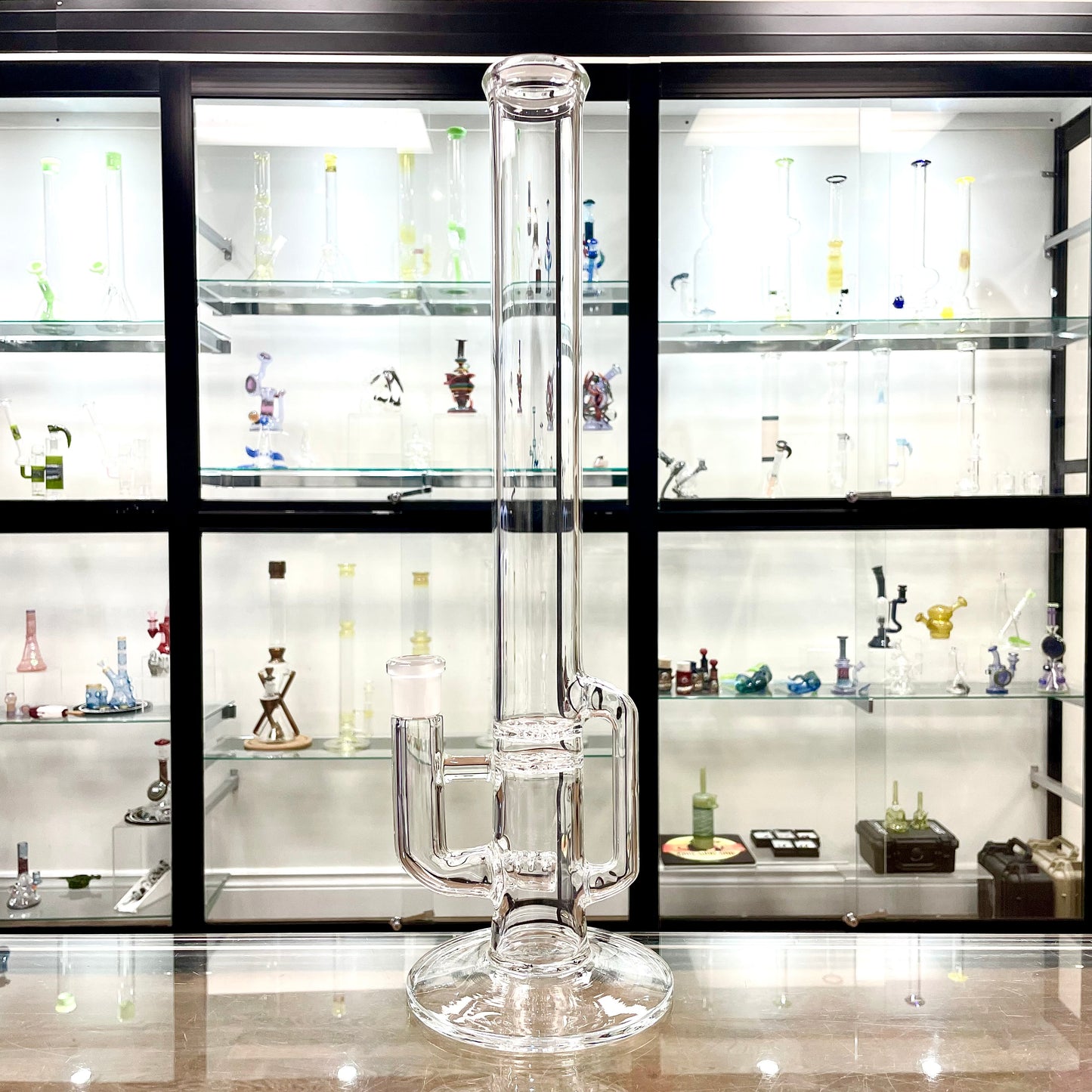 Green Belt Clear Blooper Stemline Tube w/ Drain