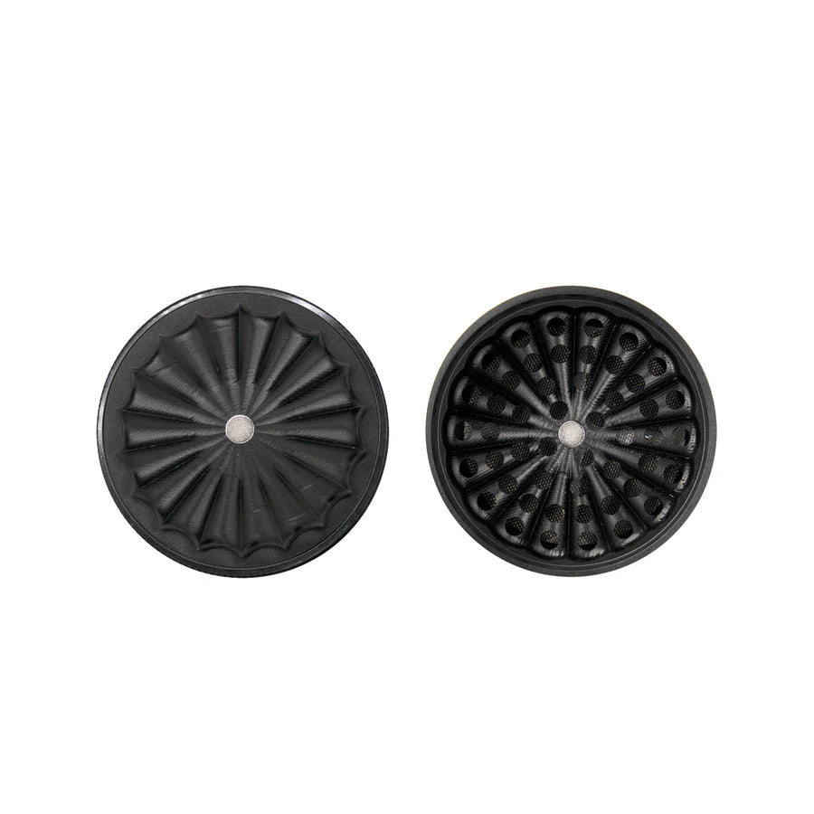 Ongrok 55mm 5pc Flower Petal Toothless Grinder w/ Storage