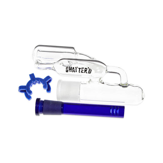 Shatter'd Glassworks 14mm 45 Degree Ash Catcher w/ Removable Stem