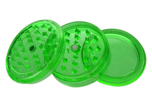 Acrylic 3-Piece Grinder with Storage - Lime Green