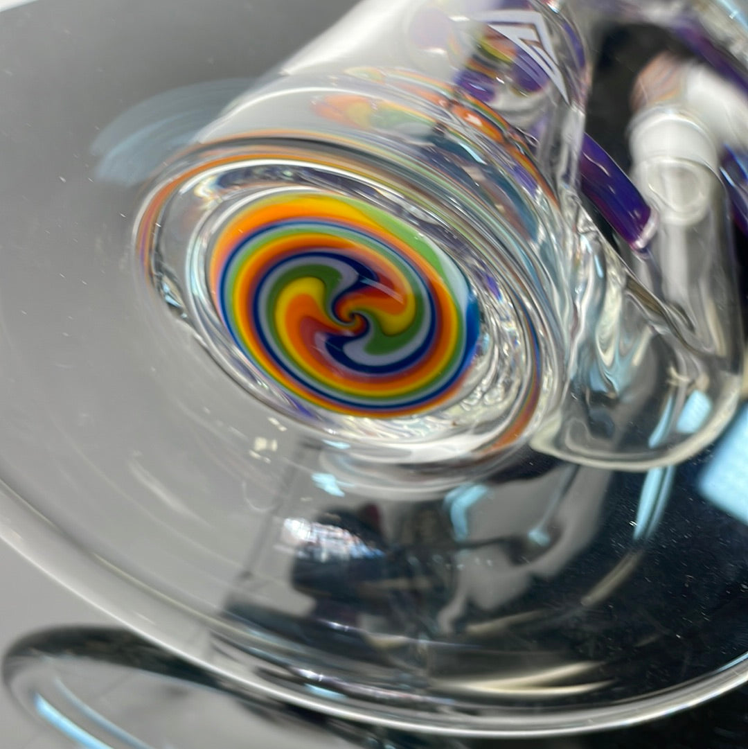 Gore Glass 16.5" Rainbow Worked Puck to Puck Tube