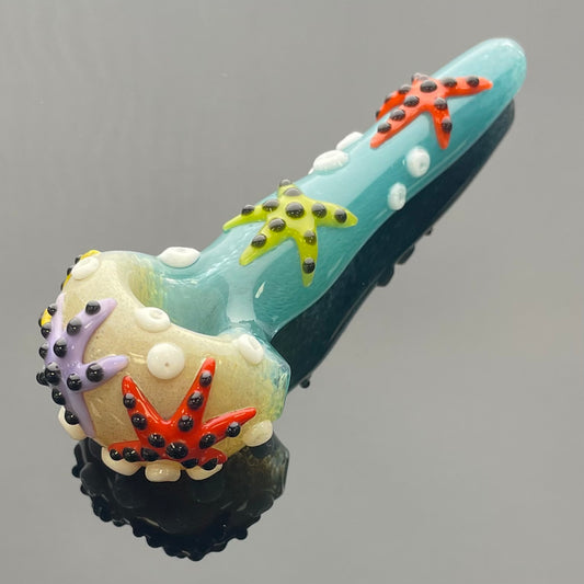 Intent Glass 4.25” Starfish  Hand Pipe