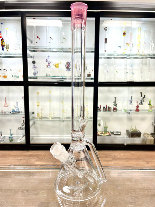 Discobox Colour Accented Fixed Single Recycler Beaker - Karmaline