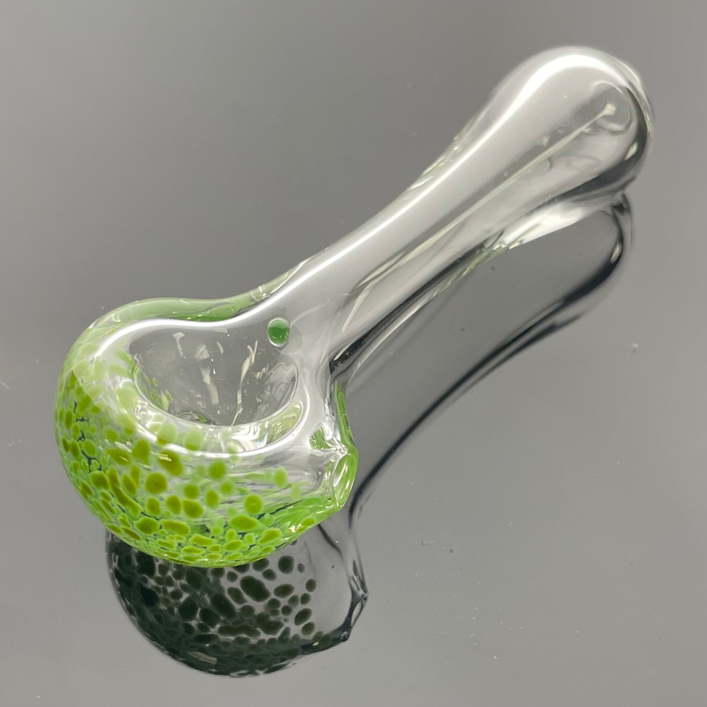 Skullfish 3.5" Clear Pipe w/ Frit Colour Accents