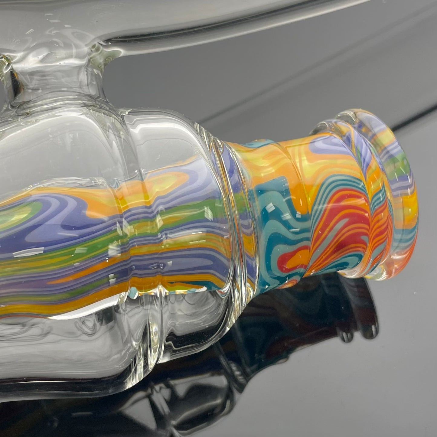 Blazed Worked King Bubbler - Unicorn Poop