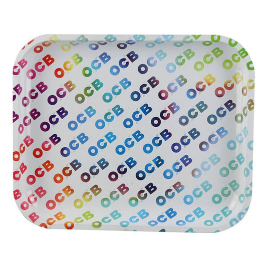 OCB 14" x 11" Large Metal Rolling Tray – Rainbow