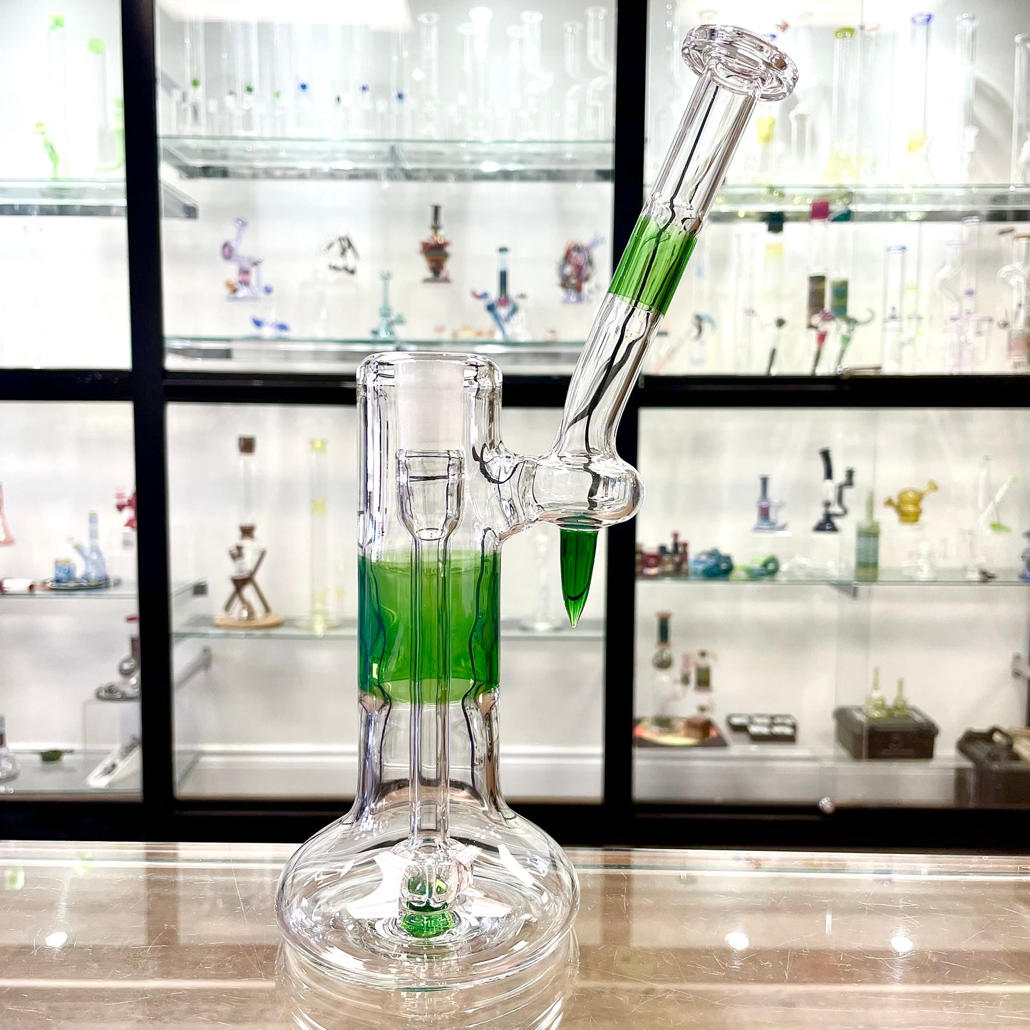 Green Belt Colour Accented Single Bubbler 18mm - Plantphibian