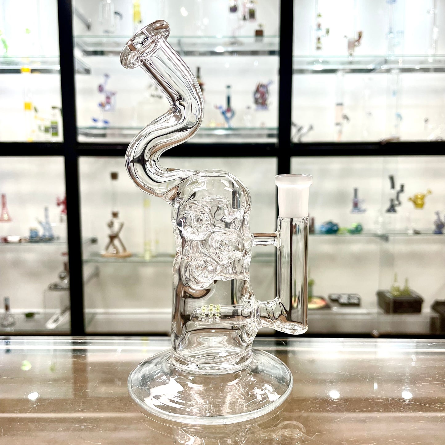 Mimzy V2 Clear Fab Rig w/ Bent Neck - 14mm