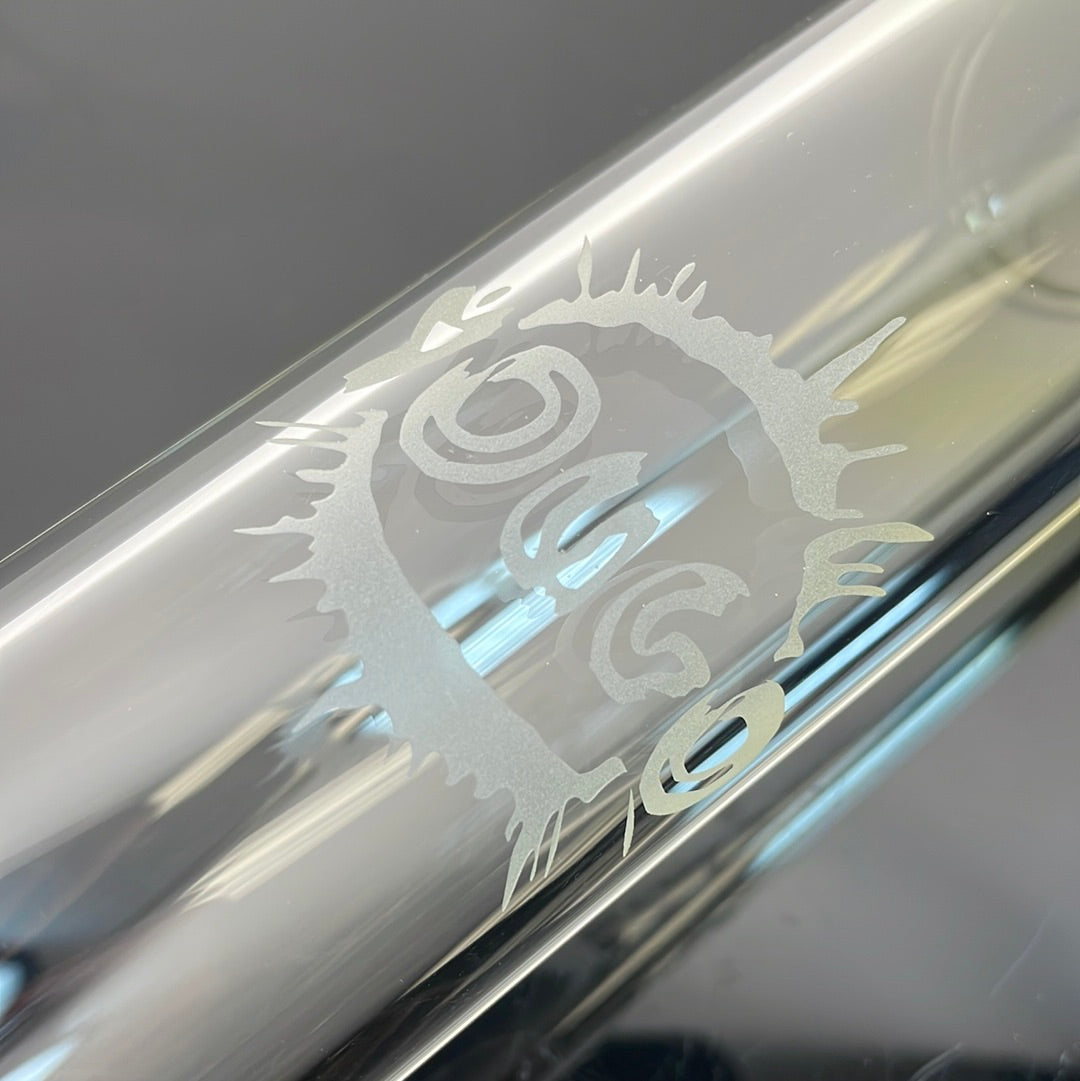 Yougo Boro 19" Dual Stem w/ Silver Fume - #19