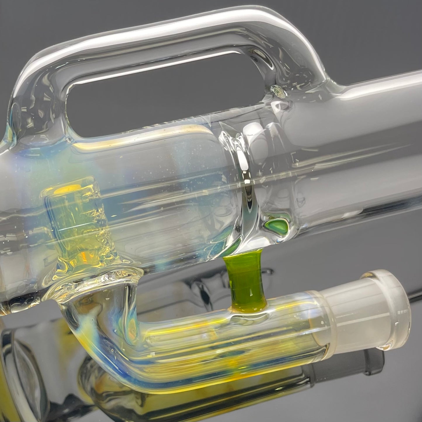 Green Belt Colour Accented Fume Stemline Drain Tube - Green Opal