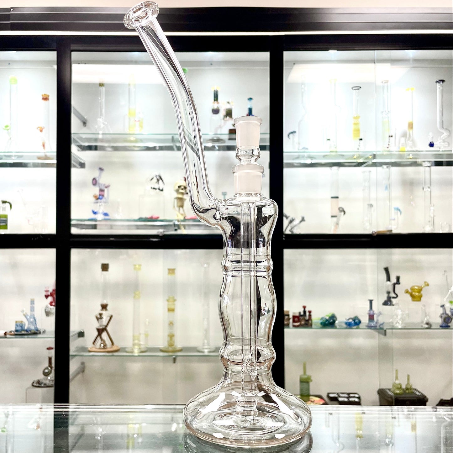 Mastah Glass Clear 18mm Bubbler w/ Removable Stem