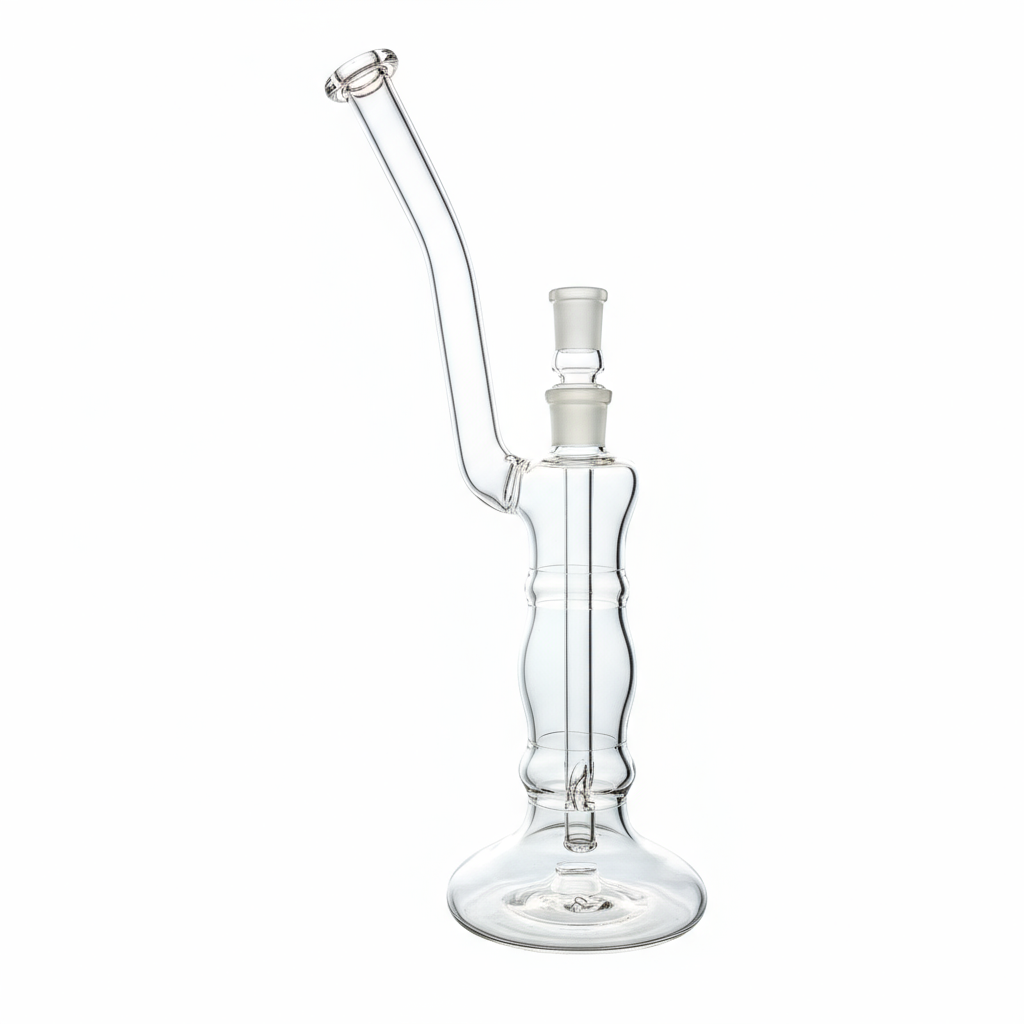 Mastah Glass Clear 18mm Bubbler w/ Removable Stem