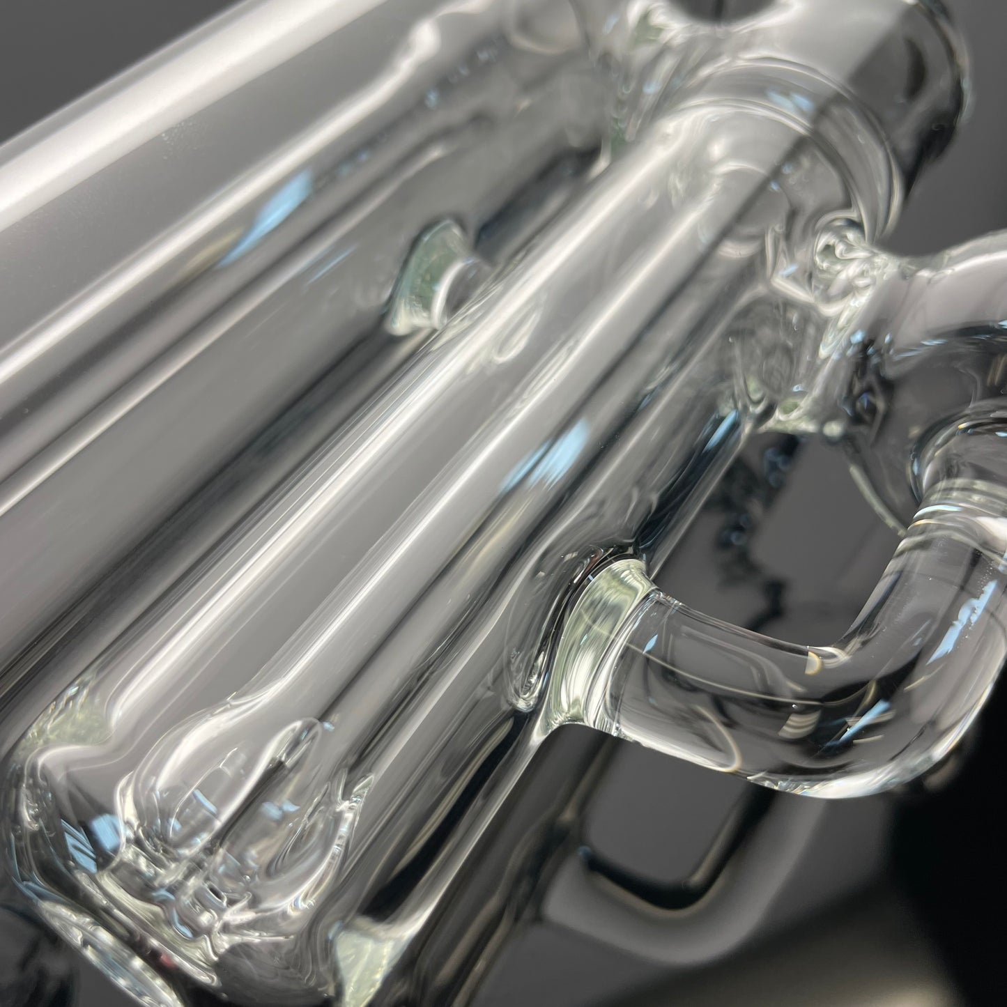 Green Belt Clear Double Bubbler 14mm