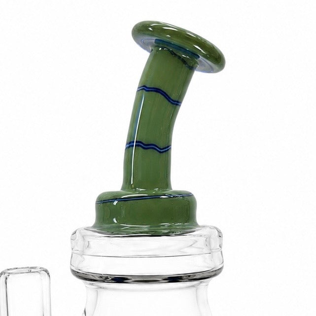 Mastah Glass 14mm Hollowfoot Ripper w/ Coloured Neck