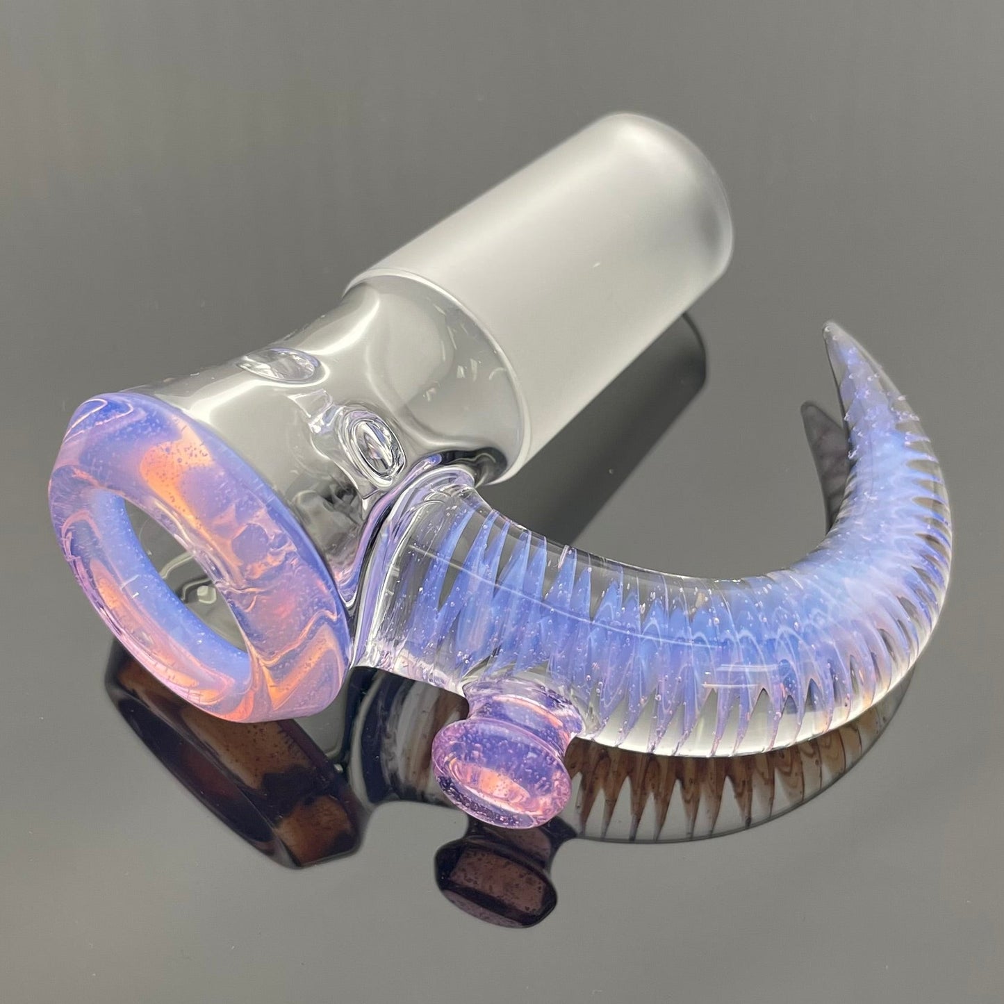 Jamms Clear Base Bowl w/ Colour Lip & Cane 18mm 4 Hole