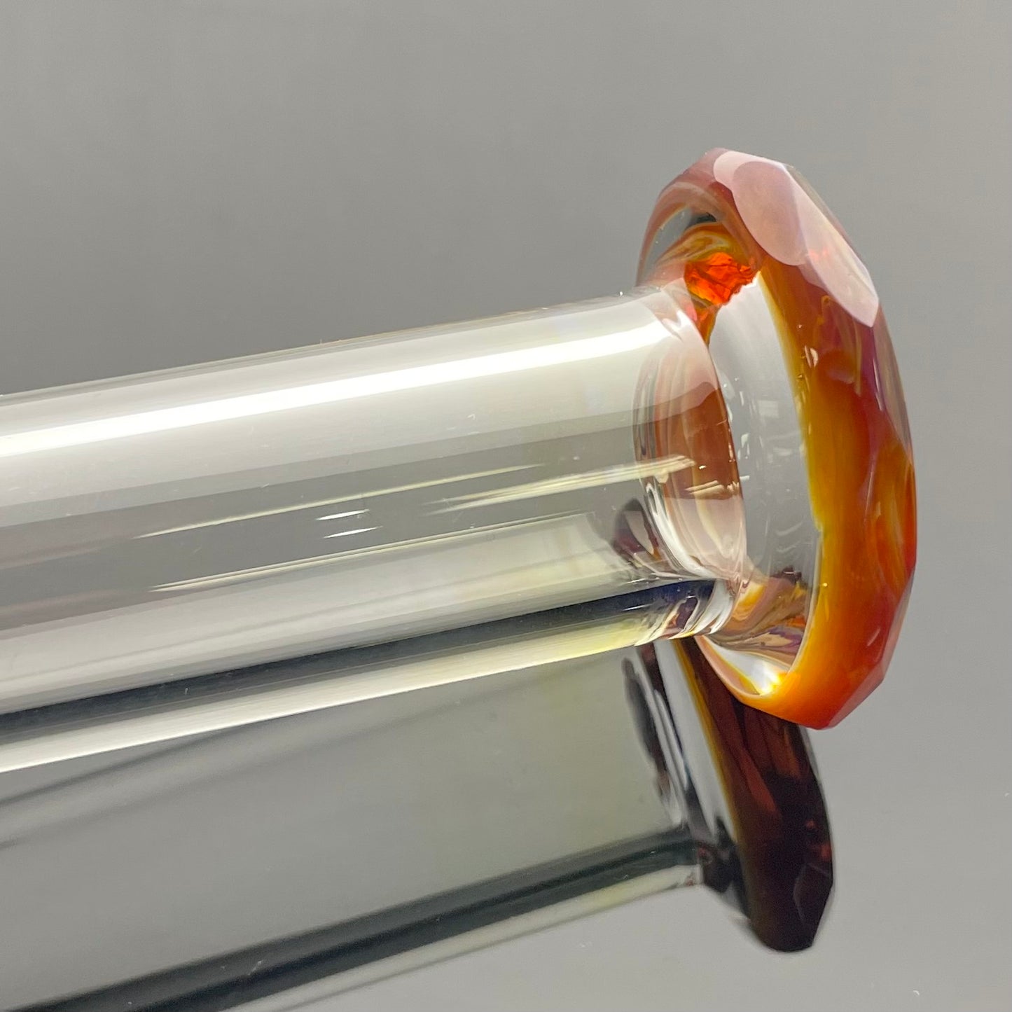 Blazed Colour Accented Double Bubbler - Amber Purple